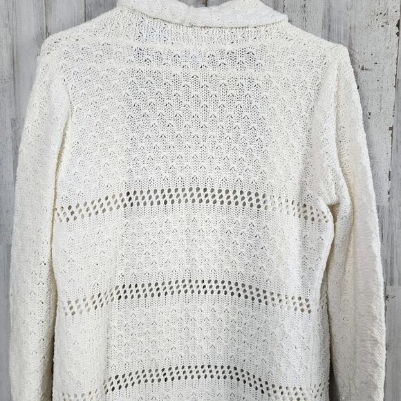 Charlotte Russe Cardigan White Sweater Size Large - Picture 9 of 9